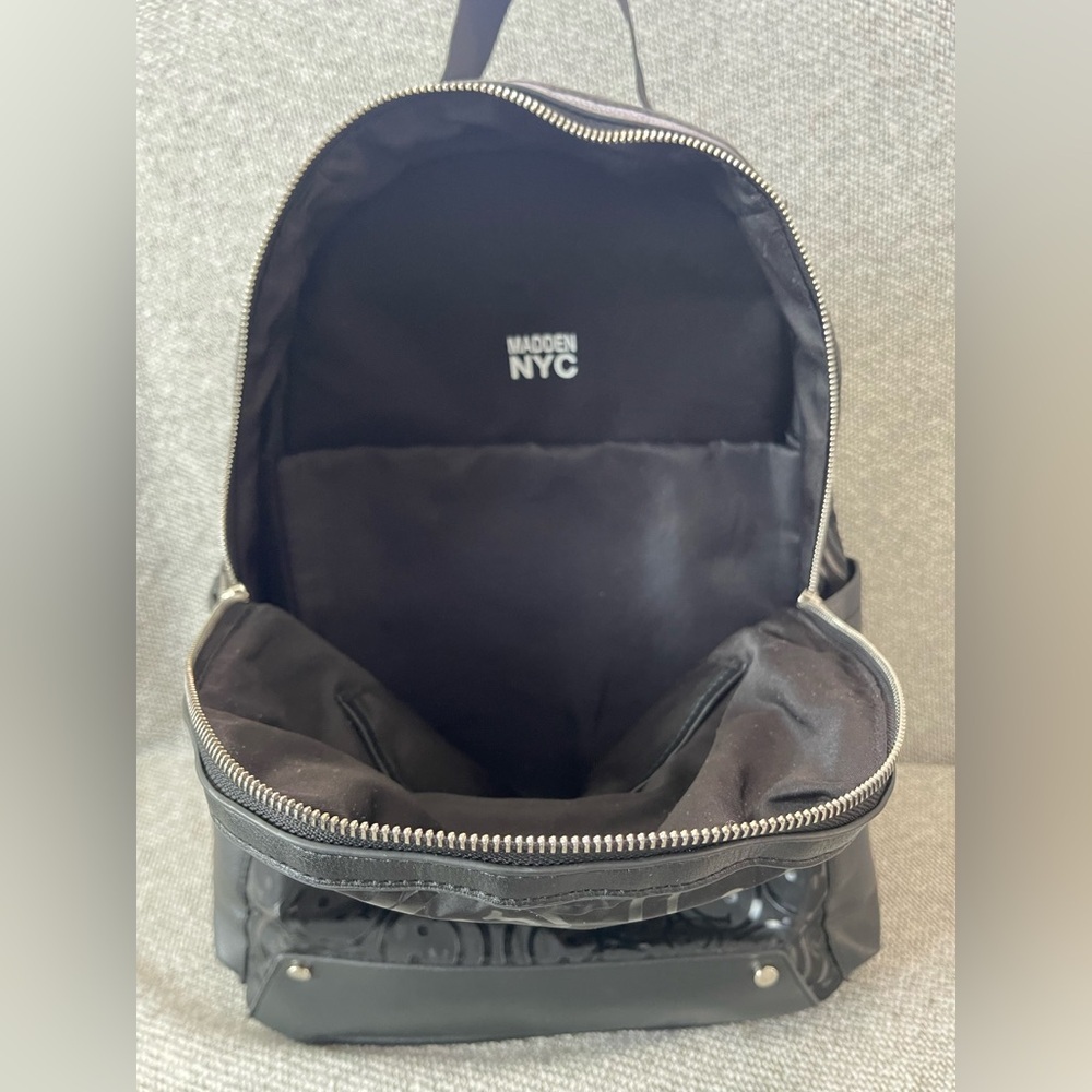Steve Madden Black Embossed Backpack - Picture 5 of 16